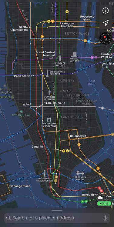 NYC map